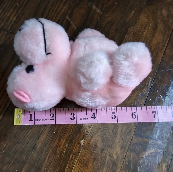 Dakin Vintage 1978 Pink Small Cute Plush Hippo Stuffed Animal - Picture 6 of 15